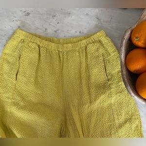 Khangura Dobby Weave Linen Capris